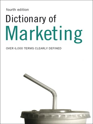 cover image of Dictionary of Marketing